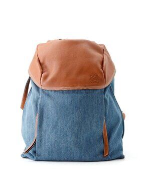 Loewe Backpack T Small Denim Leather